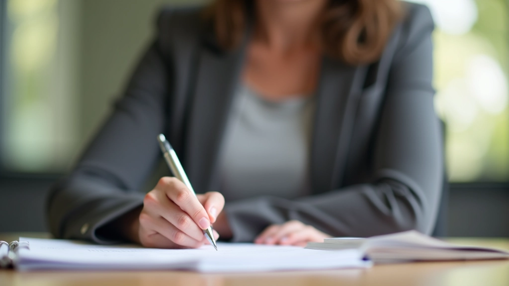 Personne examinant une liste de priorités avec un stylo, marquant les tâches réelles urgentes par rapport aux pseudo-urgences